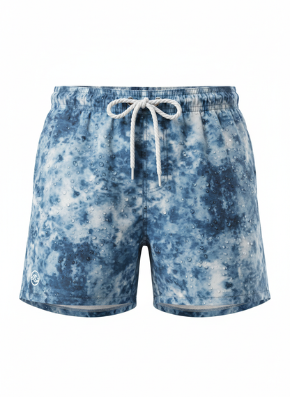 Acid Wash Effect Quick Dry Swim Trunks